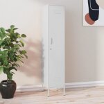 Vidaxl armoire  casiers blanc 35x46x180 cm acier 336260