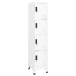 Vidaxl armoire � casiers blanc 38x45x180 cm acier 339784