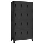 Vidaxl armoire � casiers classeur meuble de rangement dequipements de sport produits de nettoyage int�rieur ...