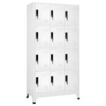 Vidaxl armoire � casiers classeur meuble de rangement dequipements de sport produits de nettoyage int�rieur ...