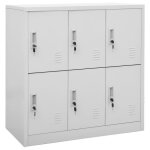 Vidaxl armoire � casiers verrouillables armoire de rangement organisateur de rangement armoire de bureau ...