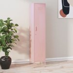 Vidaxl armoire � casiers rose 35x46x180 cm acier 336256