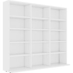 Vidaxl armoire  cd tagre  cd avec compartiment armoire de bureau meuble de rangement chambre intrieur ...