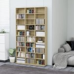 Vidaxl armoire  cd chne sonoma 102x16x1775 cm bois dingnierie 801781