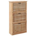 Vidaxl armoire  chaussures 55x20x104 cm bois de noyer massif 247600