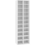 Vidaxl armoire  chaussures blanc 54 x 34 x 183 cm agglomr