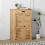 Vidaxl armoire � chaussures vigo 60x35x96 cm bois massif de pin 353166