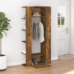 Vidaxl armoires de couloir 2 pcs chne fum bois dingnierie 3114179
