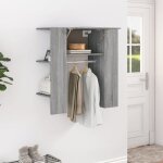 Vidaxl armoire de couloir sonoma gris 975x37x99 cm bois dingnierie 820515