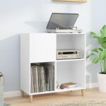 Vidaxl armoire à disques armoire latérale avec rangement meuble pour tourne - disque buffet de salon ... Vidaxl armoire à disques armoire latérale avec rangement meuble pour tourne - disque buffet de salon ...