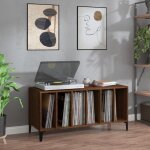 Vidaxl armoire  disques armoire latrale avec rangement meuble pour tourne - disque buffet de salon ...