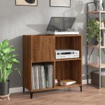 Vidaxl armoire  disques chne marron 845x38x89 cm bois dingnierie 832004