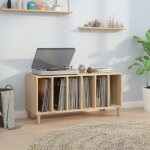 Vidaxl armoire � disques armoire lat�rale avec rangement meuble pour tourne - disque buffet de salon ...