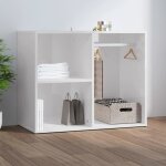 Vidaxl armoire de dressing blanc brillant 80x40x65cm bois dingénierie 808852 Vidaxl armoire de dressing blanc brillant 80x40x65cm bois dingénierie 808852