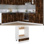 Vidaxl meuble de four riga ch�ne fum� 60�x�46�x�815�cm bois ding�nierie 825834