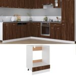 Vidaxl armoire  four lyon placard avec pieds rglables meuble infrieur avec rangement cuisine intrieur ...