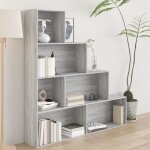 Vidaxl armoire � livres sonoma gris 155x24x160 cm 815361