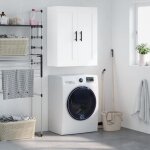 Vidaxl armoire murale blanc 695x34x90 cm bois ding�nierie 830404