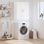 Vidaxl armoire murale blanc 695x34x90 cm bois ding�nierie 830364
