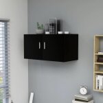 Vidaxl armoire murale meuble de rangement avec porte tagre flottante de salon salle de sjour chambre ...