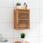 Vidaxl armoire murale de salle de bain 42x23x60cm bois massif de noyer 350357