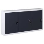 Vidaxl armoire  outils murale style industriel mtal gris et noir