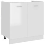 Vidaxl armoire de plancher dvier armoire de rangement avec tagre meuble de cuisine salle  manger ...