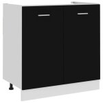 Vidaxl armoire de plancher dvier armoire de rangement avec tagre meuble de cuisine salle  manger ...