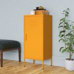Vidaxl armoire de rangement jaune moutarde 425x35x1015 cm acier Vidaxl armoire de rangement jaune moutarde 425x35x1015 cm acier