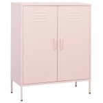 Vidaxl armoire de rangement rose 80x35x1015 cm acier Vidaxl armoire de rangement rose 80x35x1015 cm acier