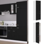 Vidaxl armoire rfrigre lyon noir 60 x 57 x 207 cm bois dingnierie 802539