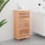 Vidaxl armoire de salle de bain 42x29x82 cm bois massif de noyer 350354
