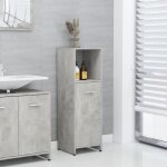 Vidaxl armoire de salle de bain gris béton 30x30x95 cm aggloméré Vidaxl armoire de salle de bain gris béton 30x30x95 cm aggloméré