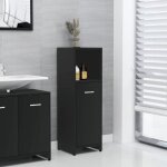 Vidaxl armoire de salle de bain noir 30x30x95 cm agglom�r�