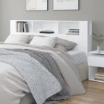 Vidaxl armoire de tête de lit blanc 200x185x1045 cm 811952 Vidaxl armoire de tête de lit blanc 200x185x1045 cm 811952