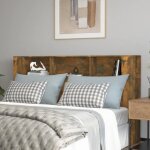 Vidaxl armoire de tte de lit chne fum 180x185x1045 cm 817276