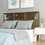 Vidaxl armoire de tête de lit chêne marron 160x19x1035 cm 817254 Vidaxl armoire de tête de lit chêne marron 160x19x1035 cm 817254