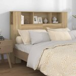 Vidaxl armoire de tte de lit chne sonoma 140x185x1045 cm 811928
