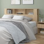 Vidaxl armoire de t�te de lit ch�ne sonoma 200x185x1045 cm 811955