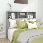 Vidaxl armoire de tte de lit murale meuble de chambre  coucher tte de lit avec rangement accessoire ...