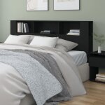 Vidaxl armoire de tte de lit murale meuble de chambre  coucher tte de lit avec rangement accessoire ...