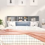 Vidaxl armoire de tête de lit sonoma gris 180x19x1035 cm 817256 Vidaxl armoire de tête de lit sonoma gris 180x19x1035 cm 817256