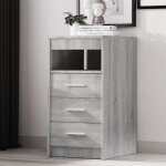Vidaxl armoire à tiroirs sonoma gris 40x50x76 cm bois dingénierie 815094 Vidaxl armoire à tiroirs sonoma gris 40x50x76 cm bois dingénierie 815094