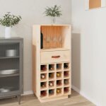 Vidaxl armoire  vin 45x34x100 cm bois de pin massif 821532