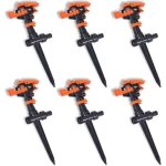 Vidaxl arroseurs  impulsion de jardin 6 pcs