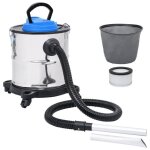 Vidaxl aspirateur  cendres et filtre hepa 1200w 20 l acier inoxydable