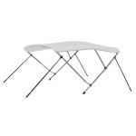 Vidaxl auvent bimini  3 arceaux blanc 183x160x137 cm 92360