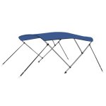 Vidaxl auvent bimini  3 arceaux bleu 183x180x137 cm 92365