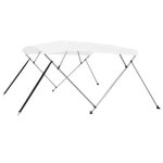 Vidaxl auvent bimini  4 arceaux blanc 243x180x137 cm 92367