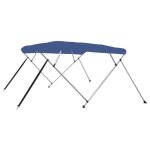 Vidaxl auvent bimini  4 arceaux bleu 243x196x137 cm 92371